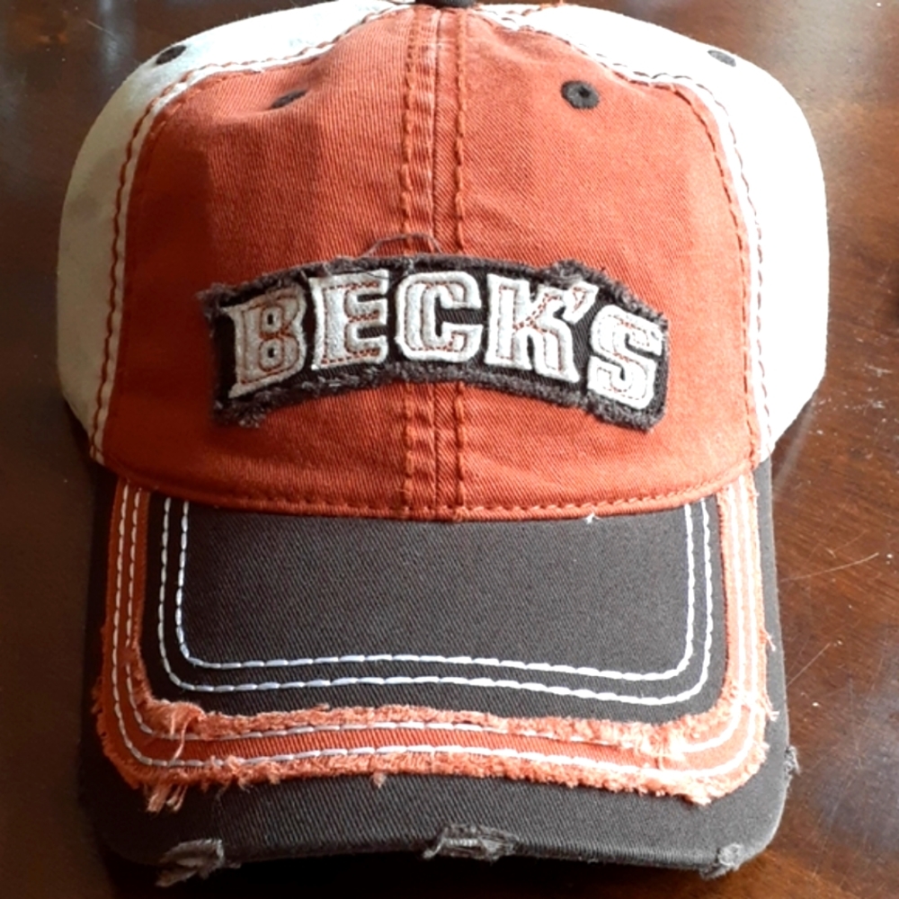 Beck's Corn Seed Farm Men's Baseball Cap Hat New